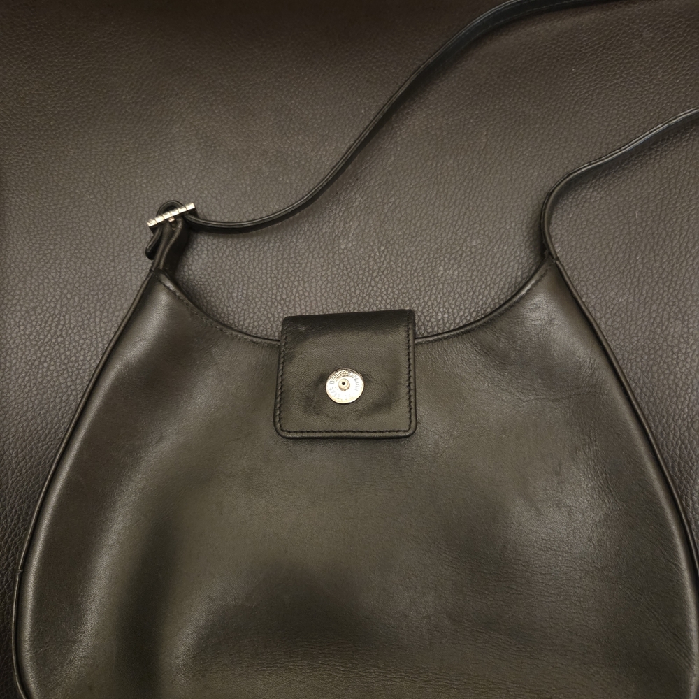 COACH Black Demi Hampton Pearlized Hobo Bag. 2000 Holiday Collection